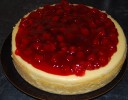 Made some changes to this recipe. Used a spring form pan versus pie plate, used lemon cake versus yellow... had to increase temp for 15 additional minutes of cooking.