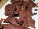 You can cut the slices into smaller pieces once chilled