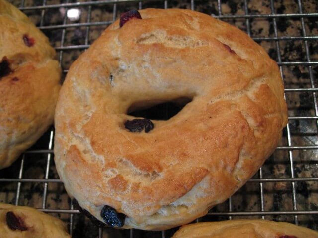 Caption: Blueberry Bagel