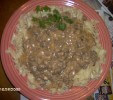 Caption: Made with Cream of Golden Mushroom soup