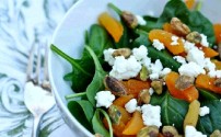 Apricot, Goat Cheese and Pistachio Salad