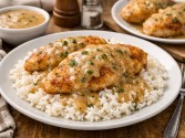 Chicken With Rice And Gravy