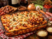 Baked Ziti With Spicy Pork And Sausage Ragu