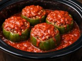 Stuffed Peppers With Beef And Rice