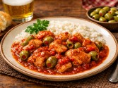 Spanish Beer And Olive Chicken