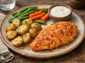 Crispy Baked Buffalo Chicken Breasts