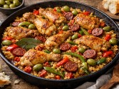 Spanish Style Chicken And Sausage with Rice