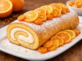 Amazing Orange Vanilla Cake Roll