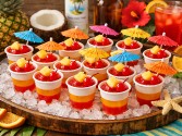 Bahama Mama Jello Shots