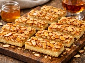 Butter Strips with Honey Almond Glaze