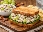 Chicken Salad Sandwich With Grapes And Pecans