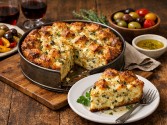 Gorgonzola Bread Pudding