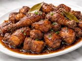 Adobo (Braised And Fried Chicken And Pork)