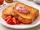 Cornmeal-Crusted French Toast With Strawberry Butter