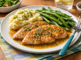 Sage Turkey Scallopini with Pan Sauce