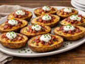 Potato Skins With Cheese And Bacon