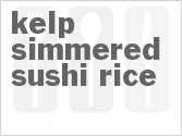 recipe for kelp-simmered sushi rice