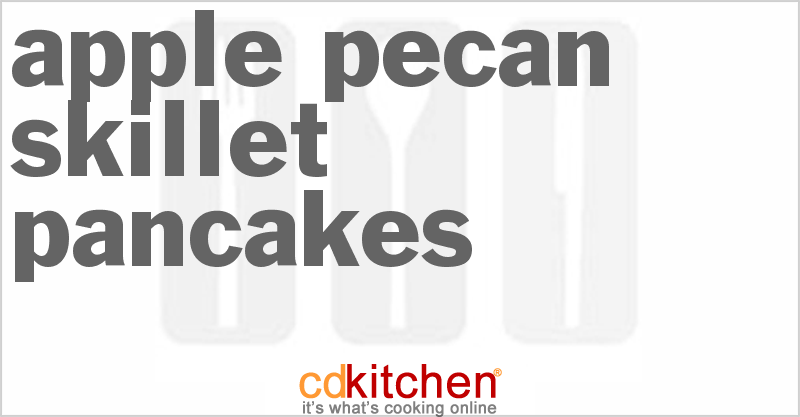 bisquick Skillet dough pancake CDKitchen.com Apple  with  Pancakes how  pizza make Pecan mix to