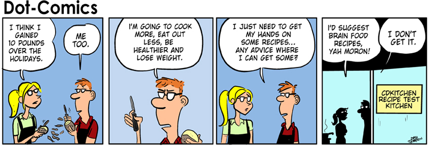 CDKitchen Cooking Comics, Issue # 61. Click to view the next in the series.