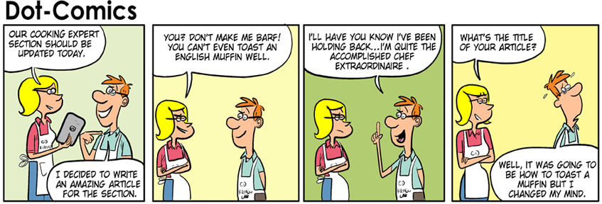 CDKitchen Cooking Comics, Issue # 73. Click to view the next in the series.