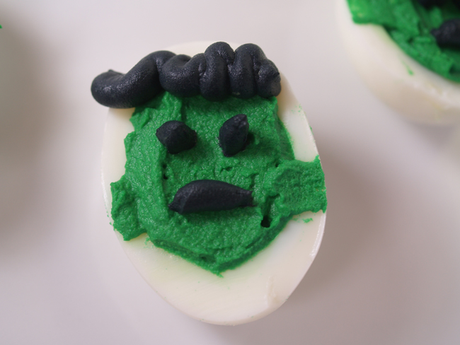 Frankenstein Deviled Eggs - kinda