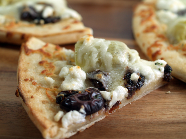 Artichoke Heart And Goat Cheese Pizza