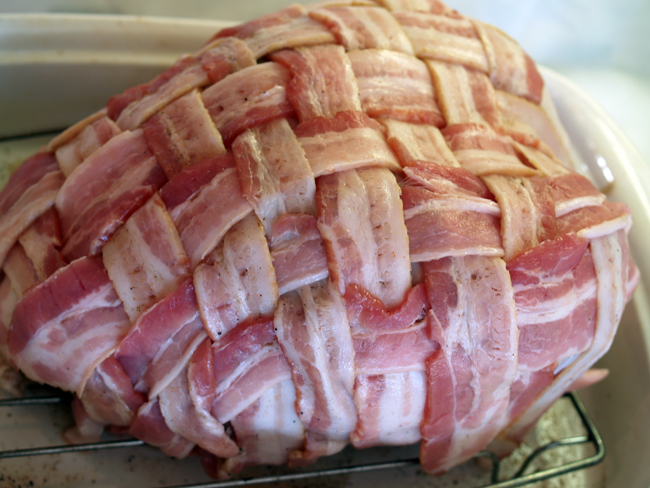 An Early Bacon-Wrapped Thanksgiving Dinner