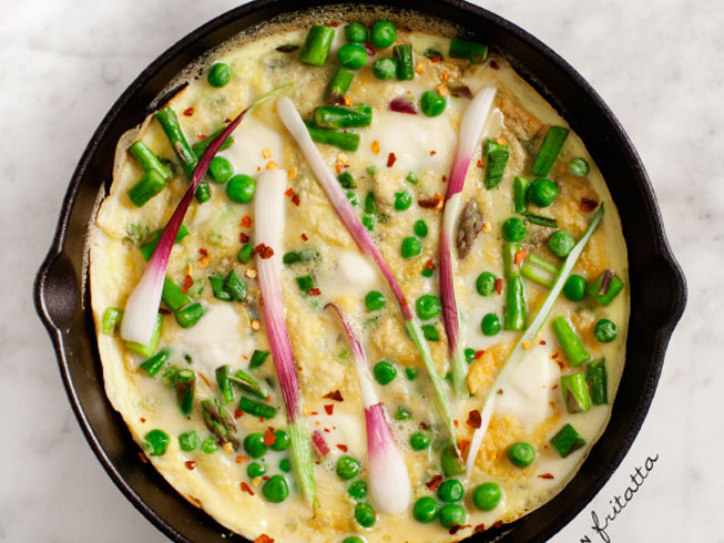 Spring Onion Frittata
