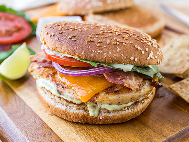 Tequila-Lime Chicken Burgers