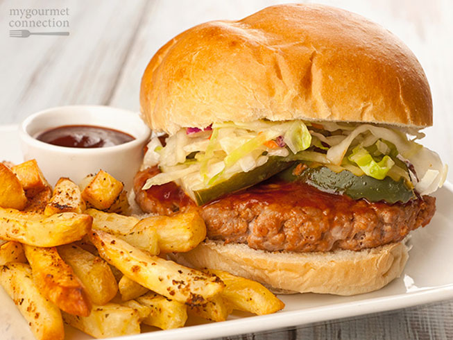 Barbecue Pork Burgers