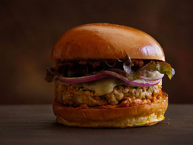 Chorizo Burgers with Slow Tomato-Bacon Ketchup