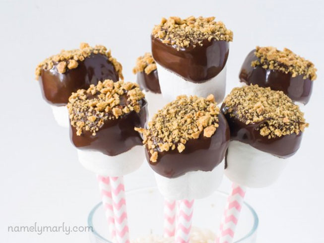 Easy Vegan S'Mores Pops