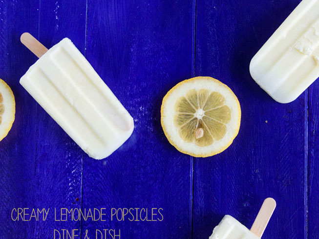 Sweet and Creamy Lemonade Popsicles
