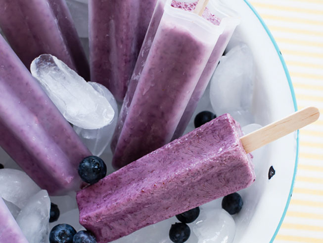 Blueberry Smoothie Pops