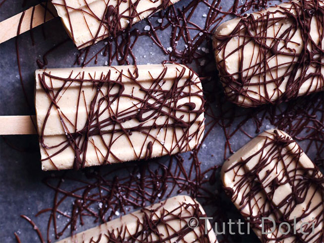 salted peanut butter chocolate popsicles + a giveaway