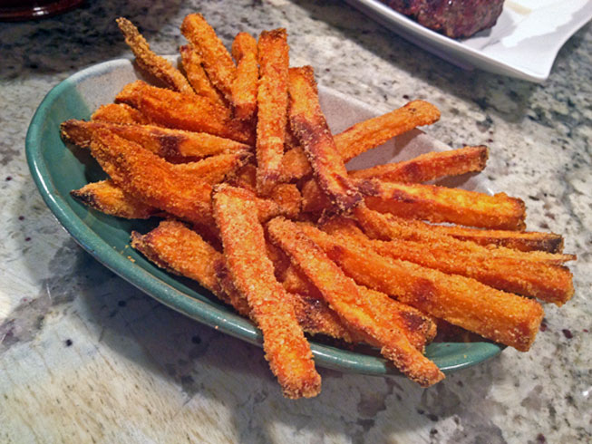 Crispy Cornmeal Sweet Potato Fries