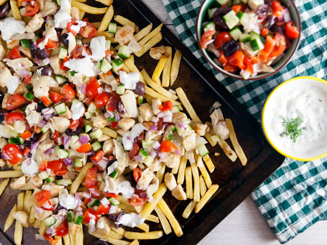 Loaded Greek Fries