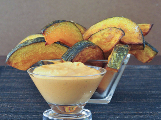 kabocha fries with buffalo celery ranch