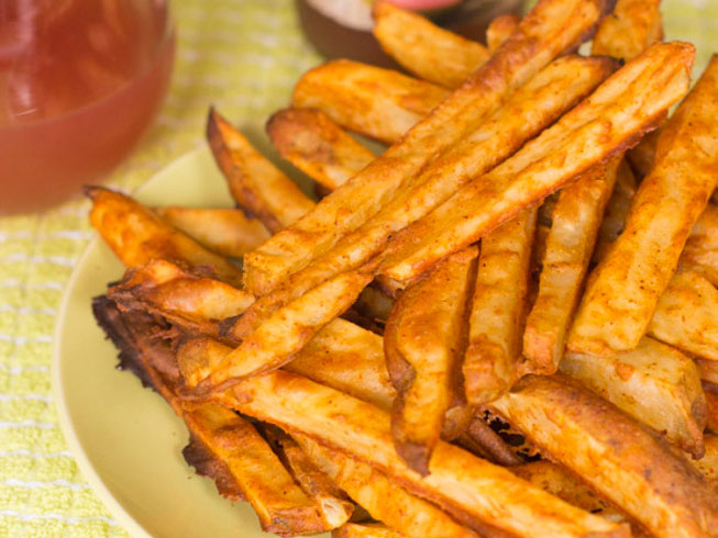 Baked Battered Fries
