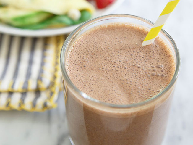 Chocolate Cashew Butter Banana Smoothie