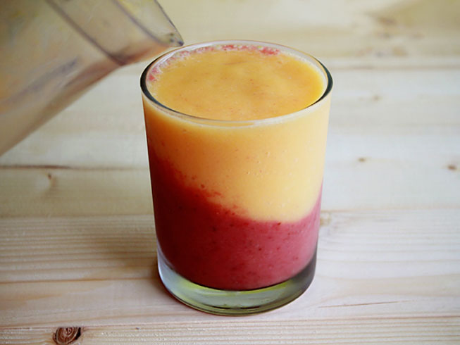 Layered Fruit Smoothie