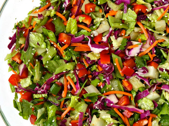 Asian Chopped Salad with Sesame Vinaigrette
