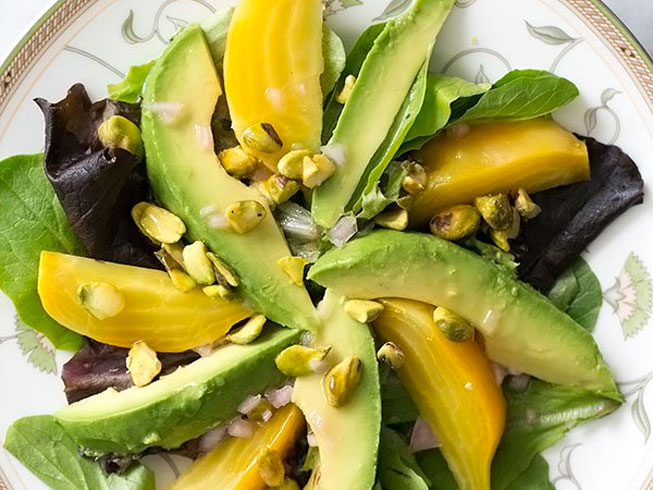 Avocado Beet Salad with Citrus Vinaigrette