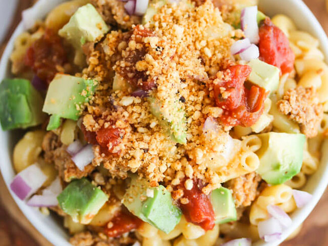Gluten Free Mexican Taco Nacho Macaroni and Cheese Recipe