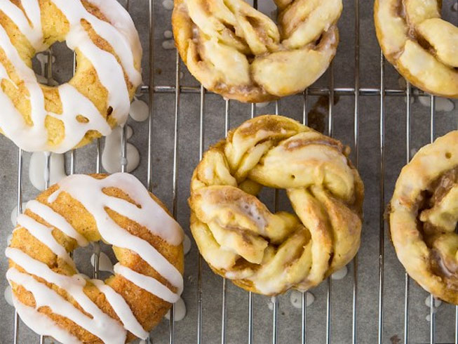 Maple Twisty Donuts