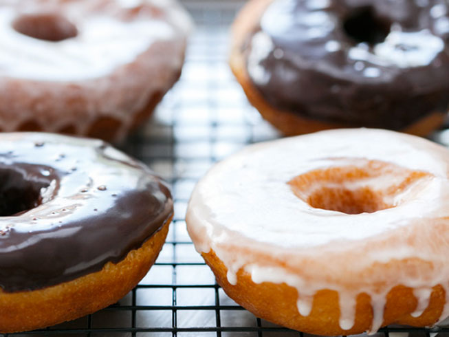 Moonshine-Glazed Doughnuts