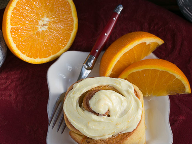 Orange Marmalade Filled Sweet Rolls