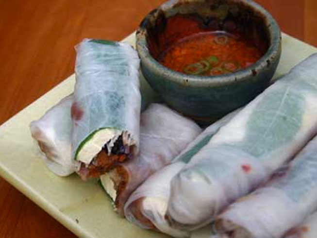 Summer Rolls with Ponzu-Glazed Tofu