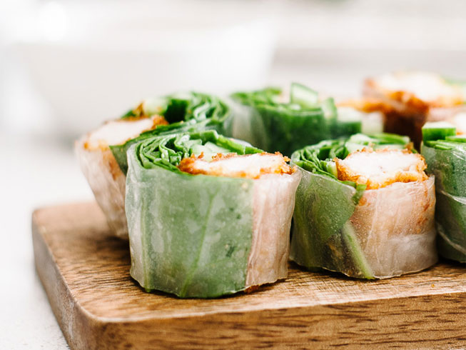 Tonkatsu Salad Roll Recipe