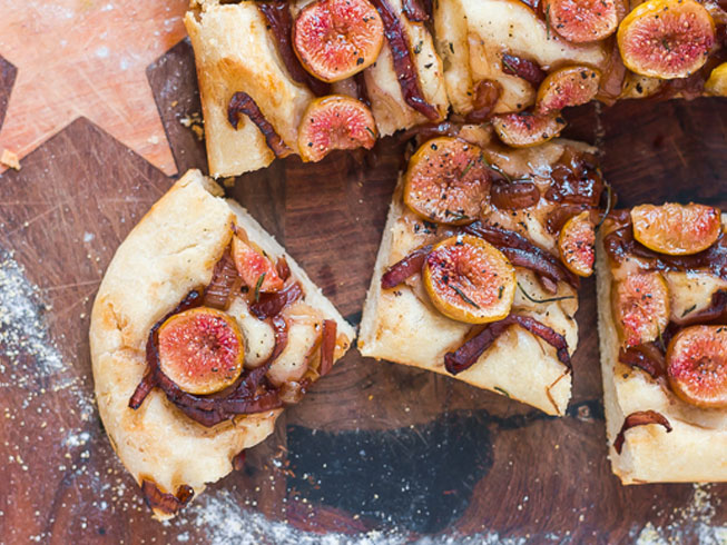 Fig and Balsamic-Caramelized Onion Focaccia